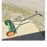 Scotts 16 Cut Manual Push Reel Lawn Mower Adjustable Height Steel Green Orange. Fixed Price $79.99.