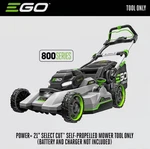 Ego 56V In LM2130SP 800 Series Self-propelled Lawn Mower Select Cut Bare Tool. Fixed Price $499.90.