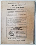 Vintage Craftsman 24'' Riding Rotary Mower Operating / Parts Manual 131.8030. Fixed Price $14.50.