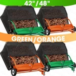 42/48 " Tow-behind Lawn Sweeper Leaf Yard Collector Adjustable Sweeping Height. Fixed Price $197.99.