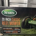 Scotts Manual Reel Mower W/ Grass Catcher Model 2010-20SG Lightly Used. Fixed Price $72.00.