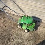 Vintage Rare Model R7268 21" Lawn-boy 2-CYCLE Mower Usa Runs Solid State. Fixed Price $375.00.