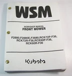 Kubota F2880E F3680 RCK72P-F36 Front Tractor Mower Service Shop Manual. Fixed Price $134.89.
