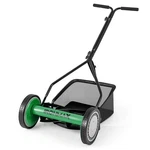 14" Manual Reel Mower W/ 5-BLADE 6.6 Gallon Removable Grass Catcher. Fixed Price $84.99.