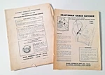 Vintage Craftsman Self-propelled Rotary Mower Assembly, Operating / Parts Manual. Fixed Price $14.50.
