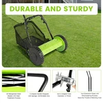 Lawn Mower Grass Cutter Cutting Machine 12" Walk-behind Catcher New. Fixed Price $86.21.