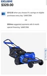 Kobalt 40V Max Brushless 20" Cordless Electric Lawn Mower 0725985 (only Tool). Fixed Price $180.00.