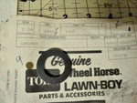 Wheel Horse Lawn Mower 1535 Thrust Washer Nos Oem Vintage. Fixed Price $5.50.