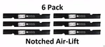 Pack Of 6 Stens Notched Air-lift Blade Fits Scag 482879 #340-882. Fixed Price $89.85.