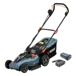 Senix 58 Volt Max Cordless Lawn Mower, 17-INCH, Brushless Motor Blue. Fixed Price $386.46.