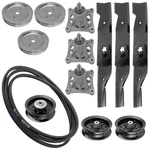 54" Deck Spindle Blade Belt Pulley Rebuild Kit Fits Husqvarna LGT24K54. Fixed Price $145.00.