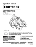 Owner Manual Sears Craftsman T1200 Lawn Tractor 42 Mower - Model 247.203724. Fixed Price $21.95.