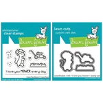 Lawn Fawn "i Love You Mower" Clear Stamps Set & Matching Dies Bundle 2025. Fixed Price $6.95.