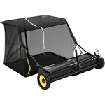 42-50 Inch Tow Behind Leaf Sweeper, Large 21 26 Cu.ft. Hopper, Yard Lawn Cleanup. Fixed Price $199.99.