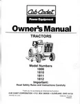 Cub Cadet 1806 1810 1811 1812 Owners Operators Manual. Fixed Price $12.74.