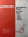 Troy-bilt 3.5 5HP Walk-behind Sickle Bar Mower Owners Manual 34032 34035 34034. Fixed Price $93.46.