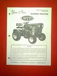Mtd 10 Hp & 12 Garden Tractor Models 149-760 149-860 Owner's / Parts Manual. Fixed Price $12.00.