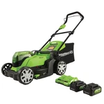 Greenworks 48V (24V X 2) 17 Cordless (push) Lawn Mower (200 Compatible Tools). Fixed Price $356.97.