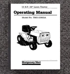 Operator Maintenance Manual Fits Montgomery Ward 11 Hp 38" Lawn Mower TMO-33903A. Fixed Price $19.97.