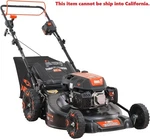 24" Self-propelled Gas Lawn Mower With Electric Start & 6-SPEED Cvt. Fixed Price $855.99.