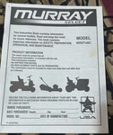 Murray Select 40507X 8C Lawn Mower Tractor Instruction Book. Fixed Price $24.99.