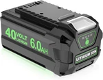 40V 6.0AH Battery For Greenworks 29252 20202 22262 25312 25322 20642. Fixed Price $86.09.