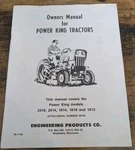 Power King Tractors Models 2418 2414 1614 1618 & 1612 Owners Manual 98-7104. Fixed Price $15.00.