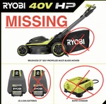 Ryobi 40V Hp Brushless 21 In. Cordless Self-propelled Lawn Mower. Fixed Price $399.95.