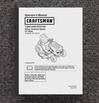 Lawn Tractor Operator's Maintenance Manual Craftsman T1200 247.203724. Fixed Price $18.79.