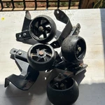 Deck Wheels Fits Craftsman 42 With Hangers Front And Rear. Fixed Price $120.00.