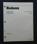 Genuine 1980 Bolens Model 940 FS11 "frame Steer" Tractor Parts Catalog Manual. Fixed Price $19.40.