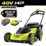 Ryobi 40V Hp Brushless 20 In. Cordless Electric Battery Walk Behind Self-propell. Fixed Price $359.25.
