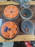 22 Inch Yardmax Wheels Push Mower. Fixed Price $65.00.