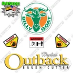 Fits Billy Goat Outback Brush Cutter Decal Kit Mower - 7 Year Outdoor 3M Vinyl!. Fixed Price $54.95.