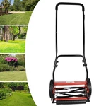 14 Inch 5 Blades Manual Reel Lawn Mower W/adjustable Cutting Handle Height. Fixed Price $81.20.