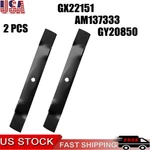 Set Of Blades Fits John Deere 42" Lawn Mowers LA100 LA105 LA110 GX22151. Fixed Price $33.99.