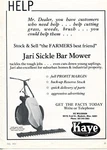 1973 Dealer Print Ad Of Kaye Corp Jari Sickle Bar Mower. Fixed Price $9.99.