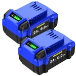 Eottk 2-PACK 6000MAH Replacement For Kobalt 24V Battery Compatible With Kobal.... Fixed Price $100.21.
