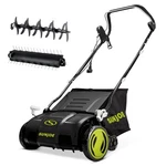 Sun Joe 15" Electric Dethatcher Scarifier With 13.2 Gallon Bag, Amp, AJ805E. Fixed Price $161.49.