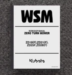 21 25 Zero Turn Mower Workshop Repair Manual Fits Kubota ZD18-ZD28 5062. Fixed Price $37.27.