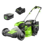 Greenworks 80V 21 Self Propelled Cordless Lawn Mower Brushless Motor Lights. Fixed Price $975.45.
