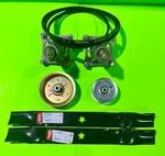 Dys 4500 42" Mower Deck Rebuild Kit Spindles Blades Belt Idlers Fits Craftsman. Fixed Price $69.88.