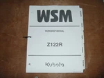 Kubota Z122R Zero Turn Mower Shop Service Repair Manual Xz. Fixed Price $108.65.