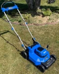 Kobalt 24-VOLT, 16-IN Push Battery Walk Mower 5394843. Fixed Price $104.50.