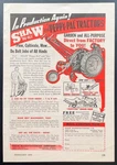 1946 Shaw Du-all & Peppy-pal Walking Riding Tractor Ad Production Again. Fixed Price $10.99.