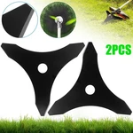 2PCS 10" X 3TEETH Steel Brush Cutter Trimmer High Hardness Lawn Weed Eater Blade. Fixed Price $13.74.
