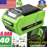 29472 For Greenworks 40V 6.0AH Lithium G-max Battery 29462 29482 29282 2501302. Fixed Price $39.98.