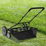 20" Lawn Mower Grass Cutter Machine, With Collection Box,push Reel 5-BLADE. Fixed Price $141.98.