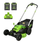 Greenworks 60V 25" Self-propelled Lawn Mower (two Battery Port) W/ 2X4AH. Fixed Price $764.99.