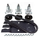 54" Mower Deck Rebuild Kit Spindles Blades Belt Pulleys For PB26H54YT Poulan Pro. Fixed Price $104.99.